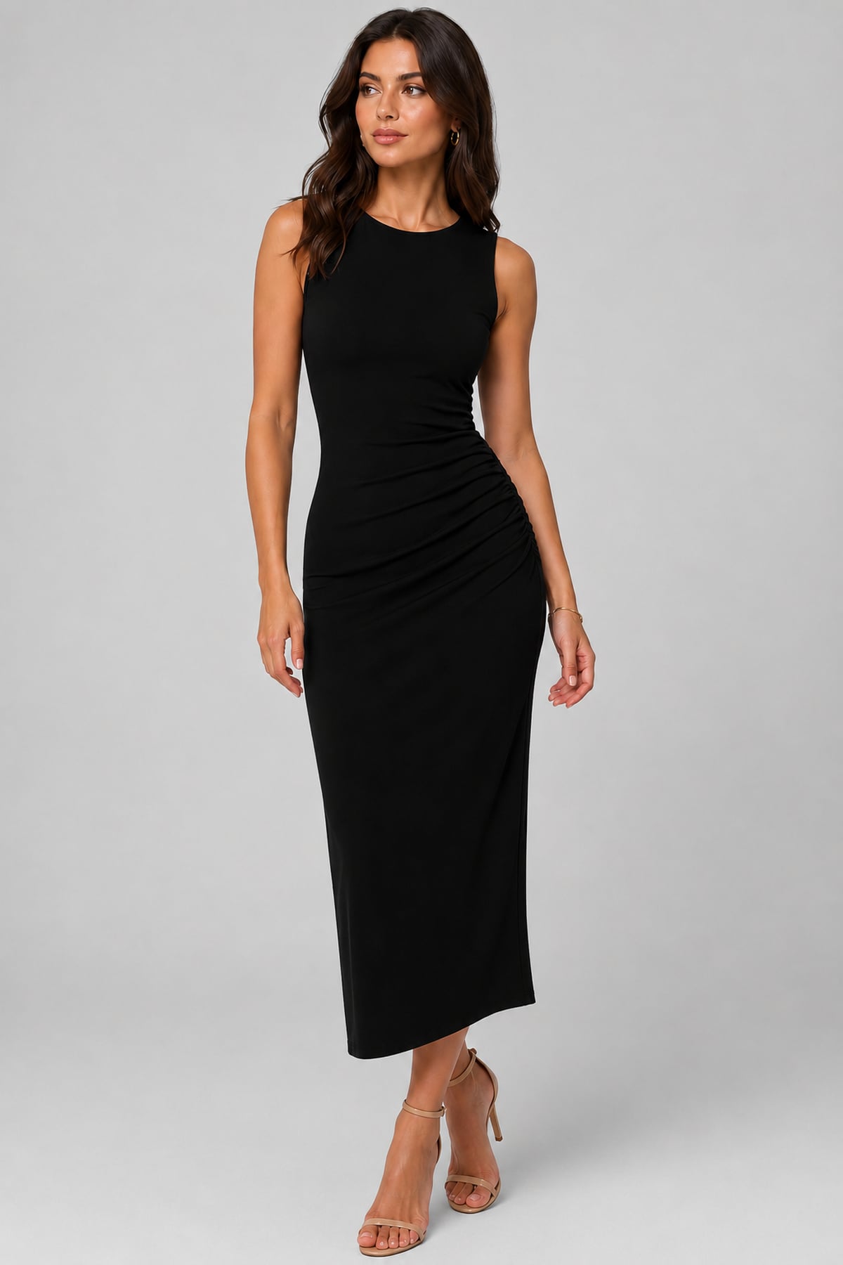 Yanı Büzgülü Elbise | Store