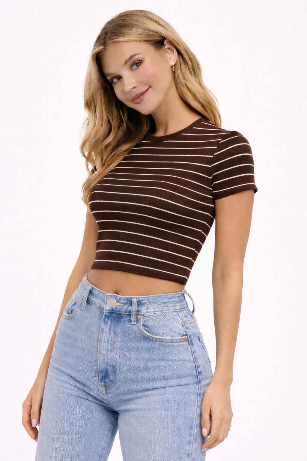 Sıfır Kol Çizgili Bluz | Store