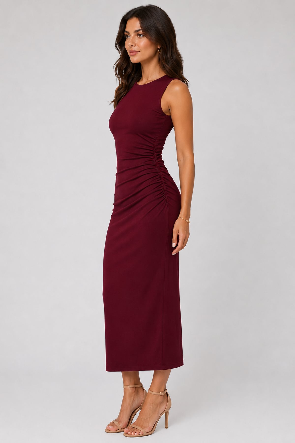 Yanı Büzgülü Elbise | Store