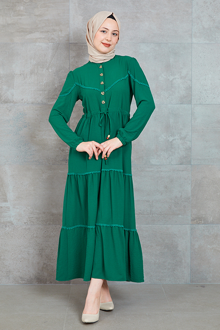 Beli Bağlamalı Elbise-41035346695