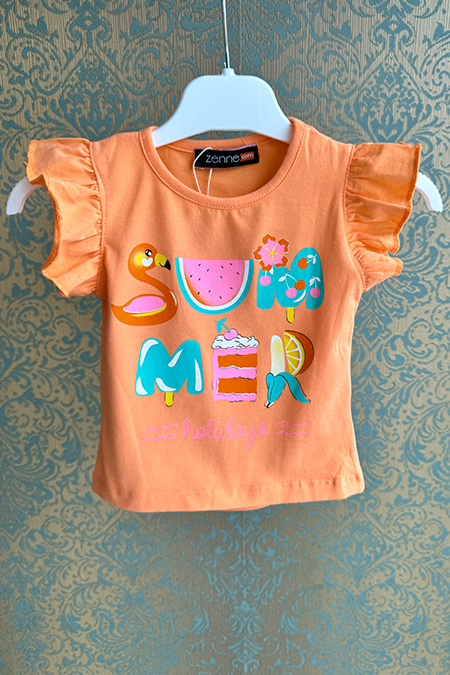 Kız Çocuk Baskılı T-shirt-41035353884