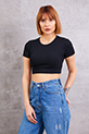 Fitilli Crop Body / Siyah