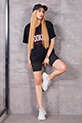 Brooklyn Baskılı T-shirt / Siyah