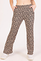 Kız Çocuk Leopar Desenli Pantolon / Bej