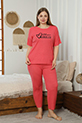 Büyük Beden Pijama Takımı / NarÇiçeği