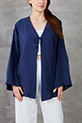 Önü Bağlamalı Kimono / Lacivert