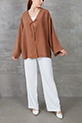 Önü Bağlamalı Kimono / Kahve
