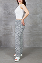 Zebra Desen Pantolon / Gri