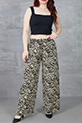 Leopar Desenli Pantolon / Bej