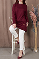 Basic Ribanalı Tunik / Bordo
