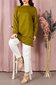 Basic Ribanalı Tunik / KoyuYeşil