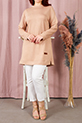 Basic Ribanalı Tunik / AçıkGülkurusu