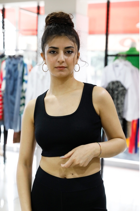 U Yaka Crop Bluz-P-020582