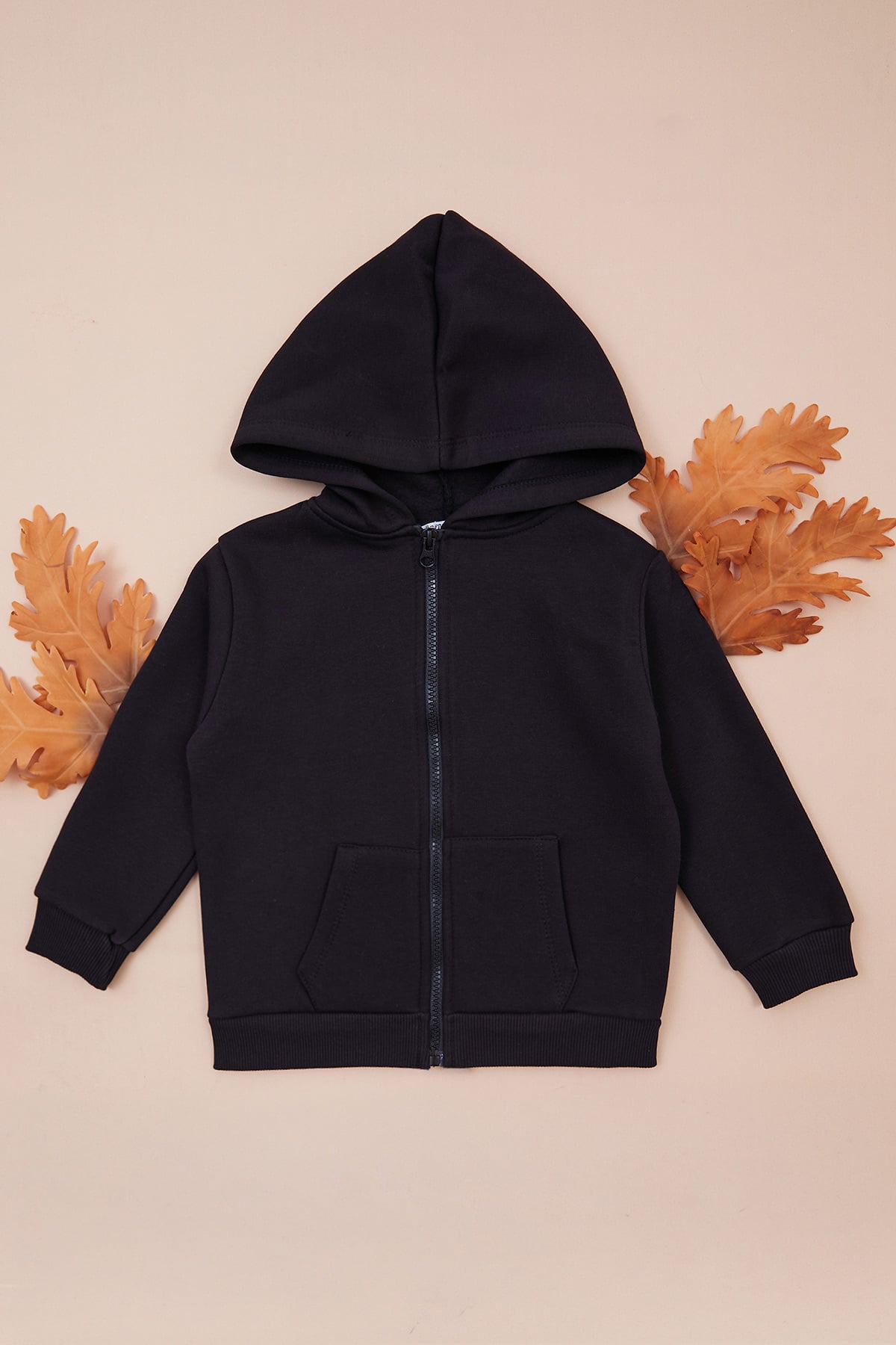AAa☺︎ Happy Yazı Baskılı Bisiklet Yaka Kız Çocuk Sweatshirt-Vizon