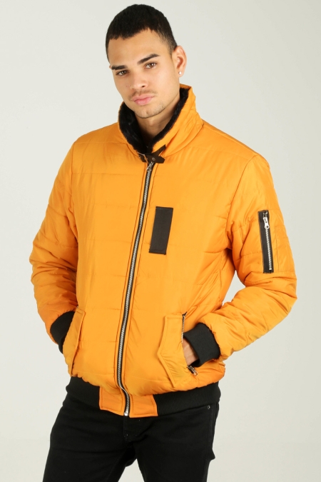 Kürkyaka Şişme Mont 19-K7803_