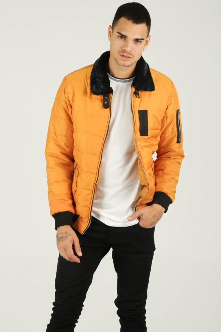 Kürkyaka Şişme Mont 19-K7803_