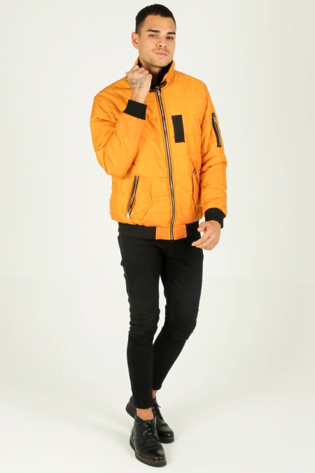 Kürkyaka Şişme Mont 19-K7803_
