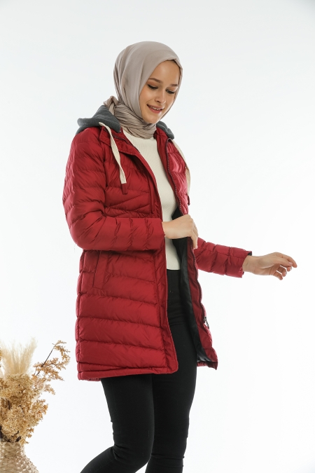 Kalın Şişme Tesettür Mont AB-T50072LNS_