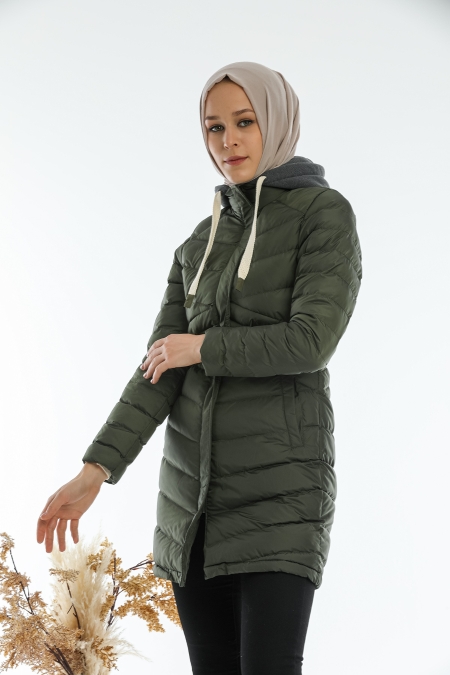 Kalın Şişme Tesettür Mont AB-T50072LNS_