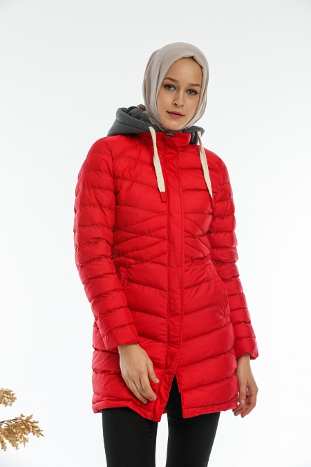 Kalın Şişme Tesettür Mont AB-T50072LNS_