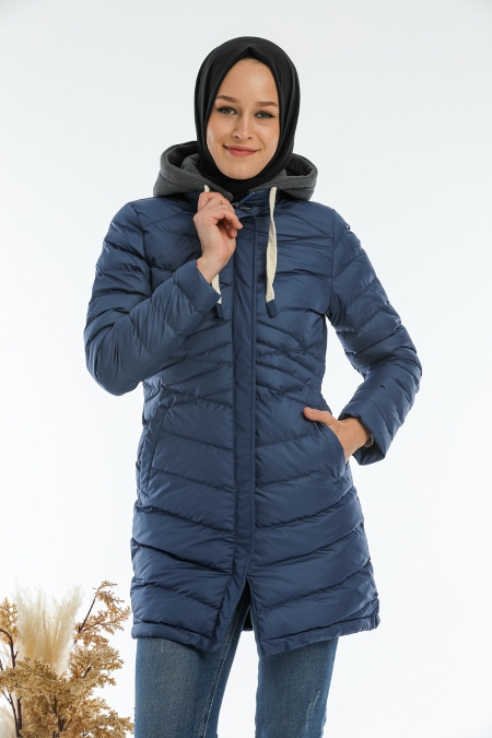 Kalın Şişme Tesettür Mont AB-T50072LNS_
