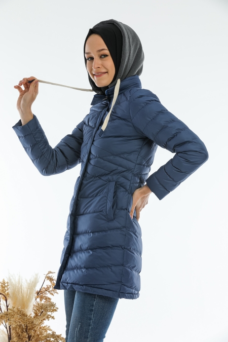 Kalın Şişme Tesettür Mont AB-T50072LNS_