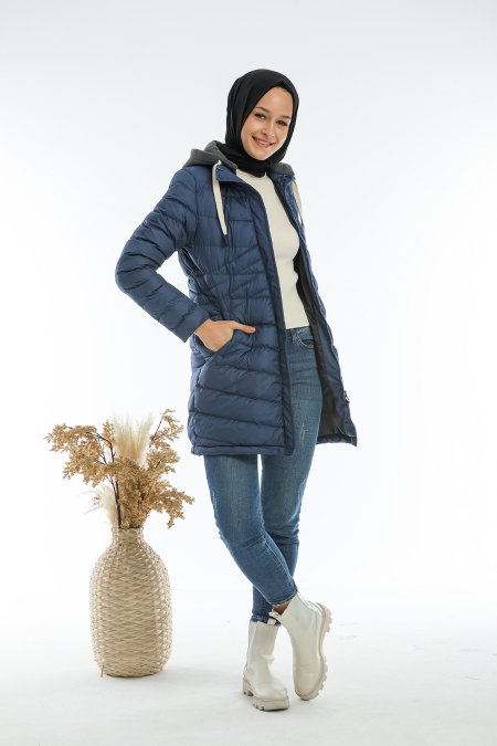 Kalın Şişme Tesettür Mont AB-T50072LNS_