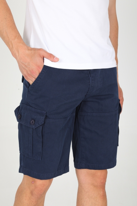 Erkek Gabardin Kargo Cep Kapri ve Bermuda Şort AC-Y91010LNS_