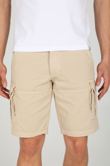 Erkek Gabardin Kargo Cep Kapri ve Bermuda Şort AC-Y91010LNS_