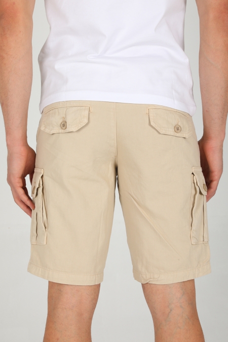 Erkek Gabardin Kargo Cep Kapri ve Bermuda Şort AC-Y91010LNS_