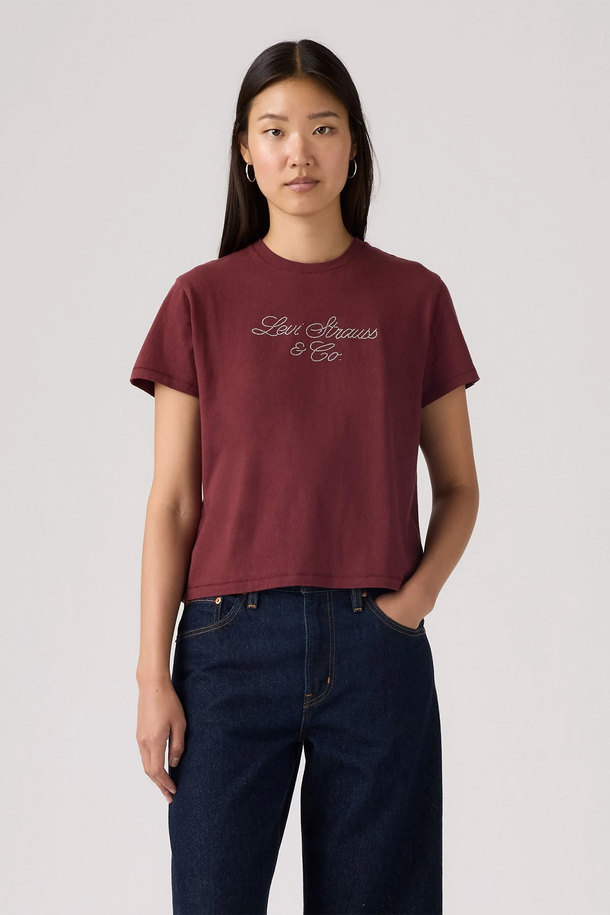 GRAPHIC CLASSIC TEE LEVI'S SCRIPT TAWNY-REDS