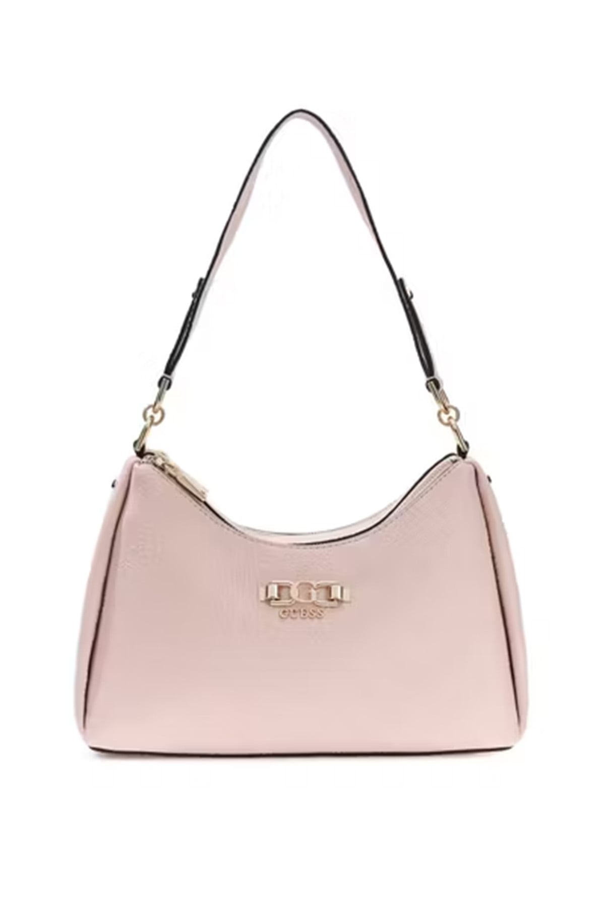 ANISE DOUBLE ZIP SHOULDER KADIN PEMBE ÇANTA-LIGHT ROSE LOGO