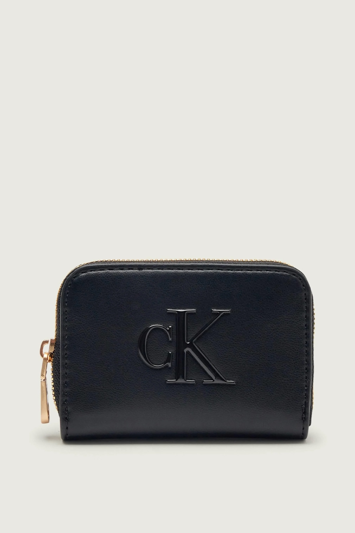 ANISE SLG MEDIUM ZIP AROUND-LIGHT ROSE LOGO