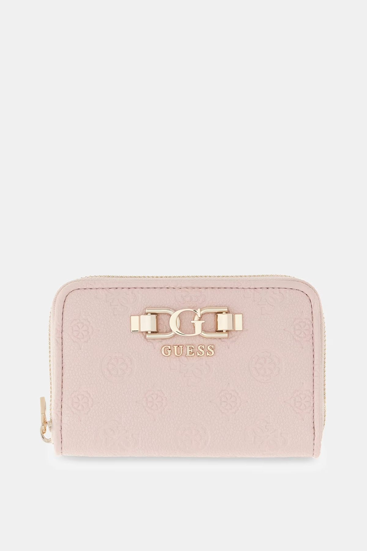 ANISE SLG MEDIUM ZIP AROUND-LIGHT ROSE LOGO