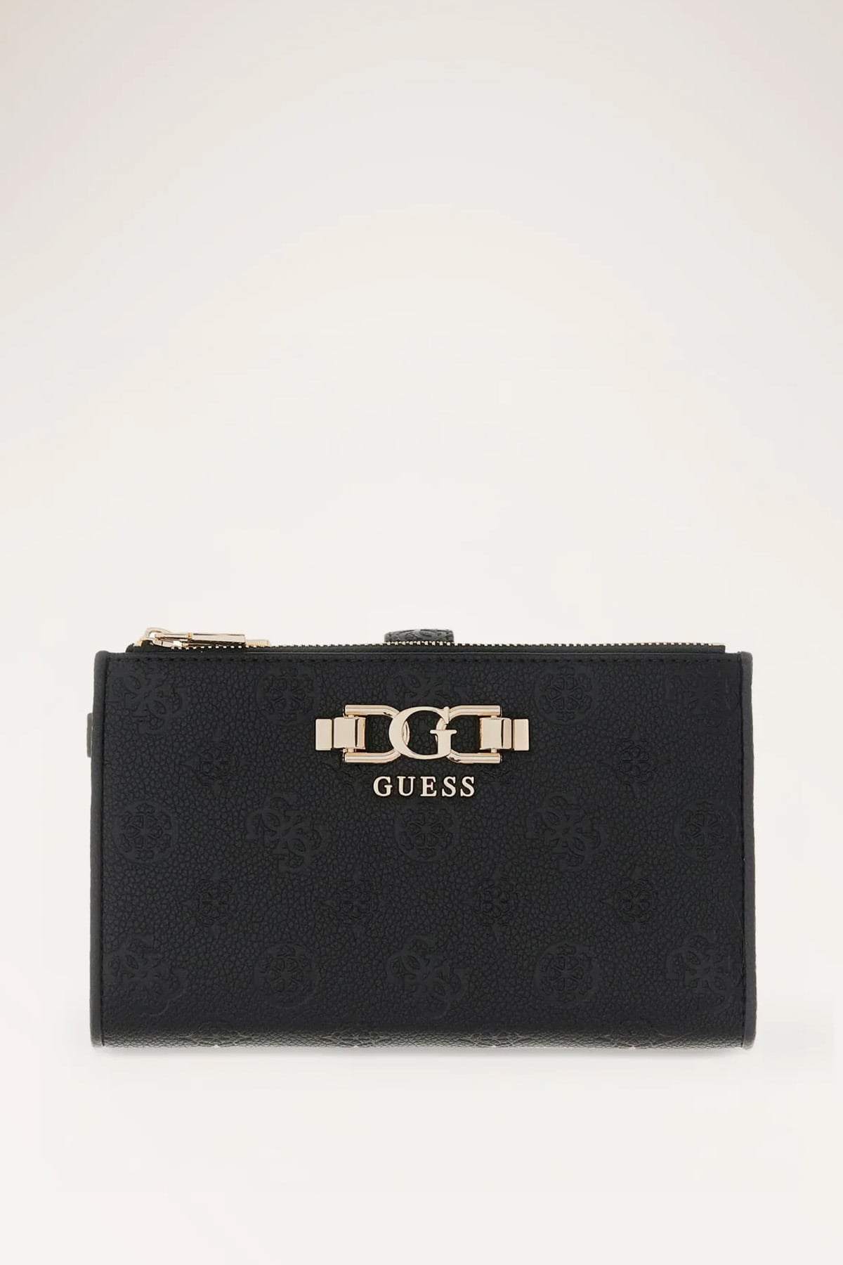 ANISE SLG DBL ZIP KADIN SİYAH CÜZDAN-BLACK LOGO