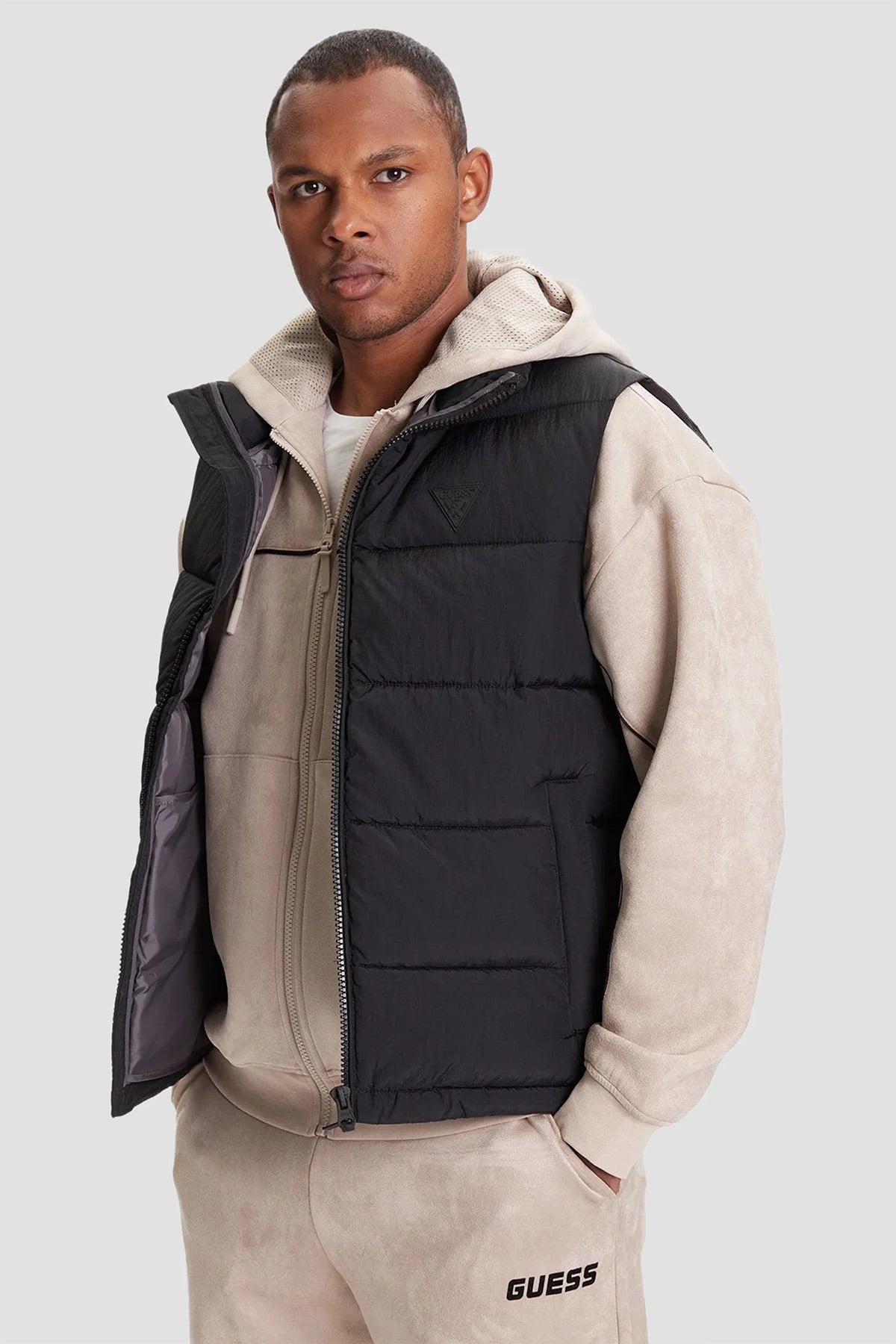 WM8148 LANDROAMER PUFFER VEST ERKEK SİYAH-Siyah
