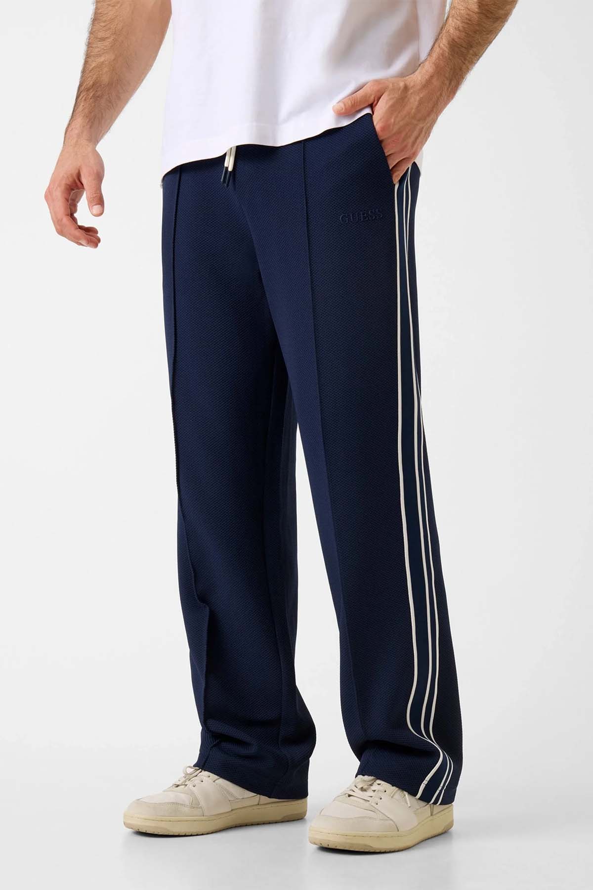 yomogii① Guess Erkek Lacivert Eşofman Altı-SILK BLUE