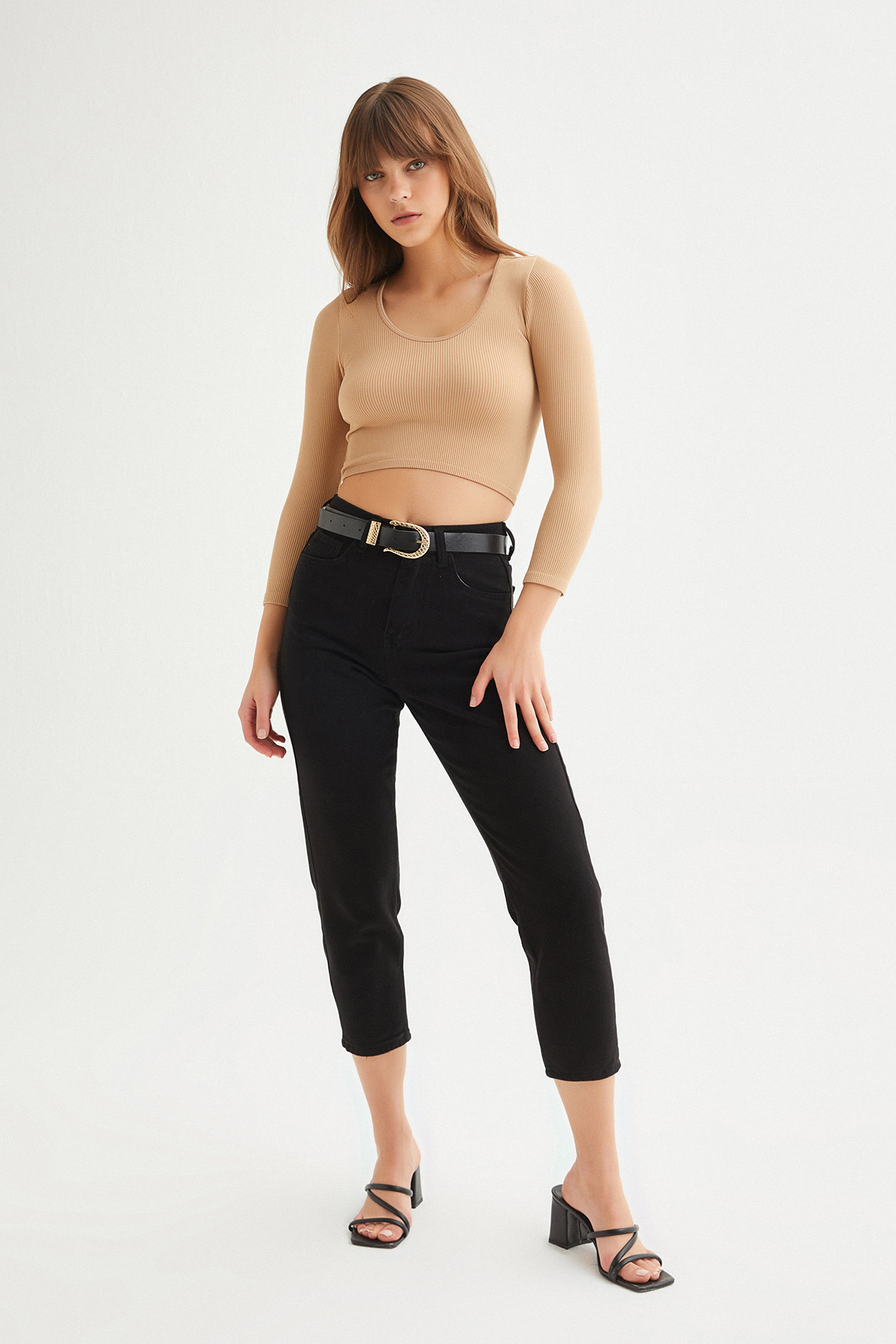 Havuz Yaka Crop Top | Açelya Okçu 