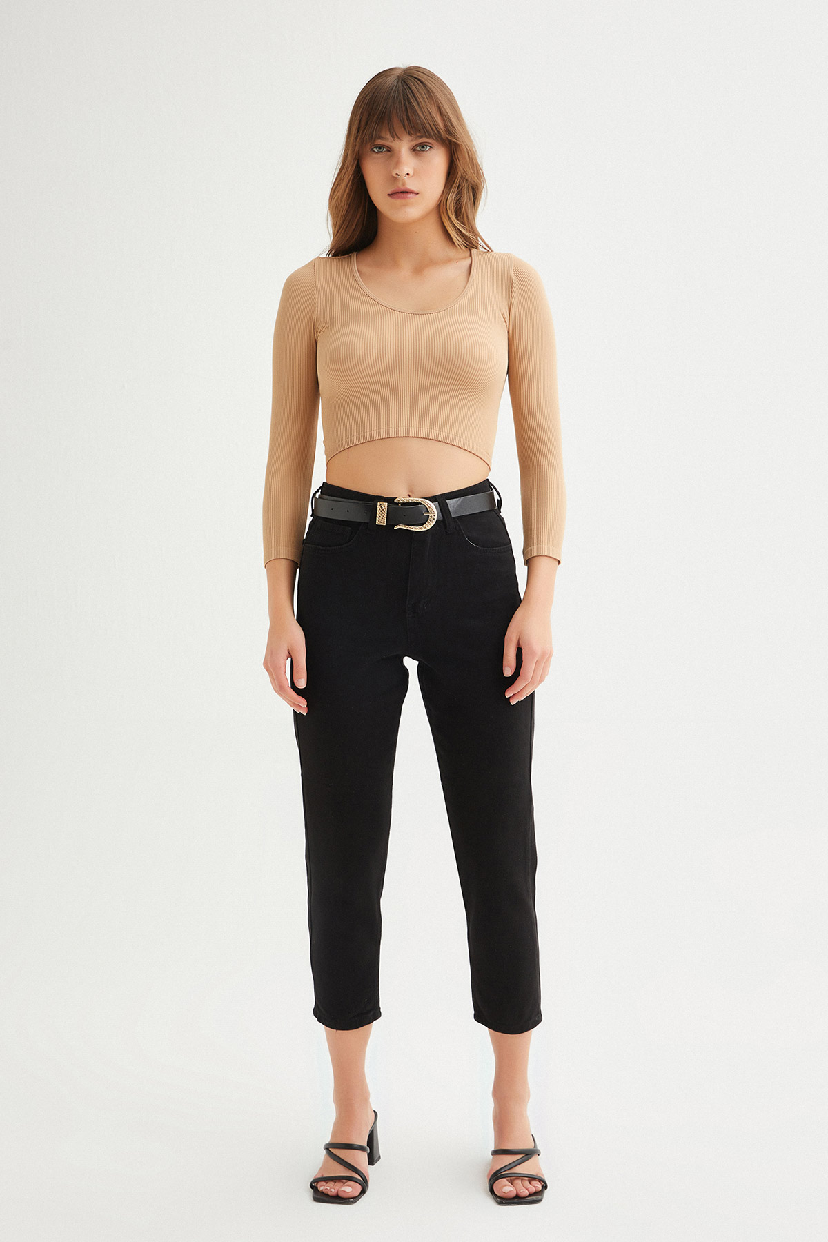 Havuz Yaka Crop Top | Açelya Okçu 