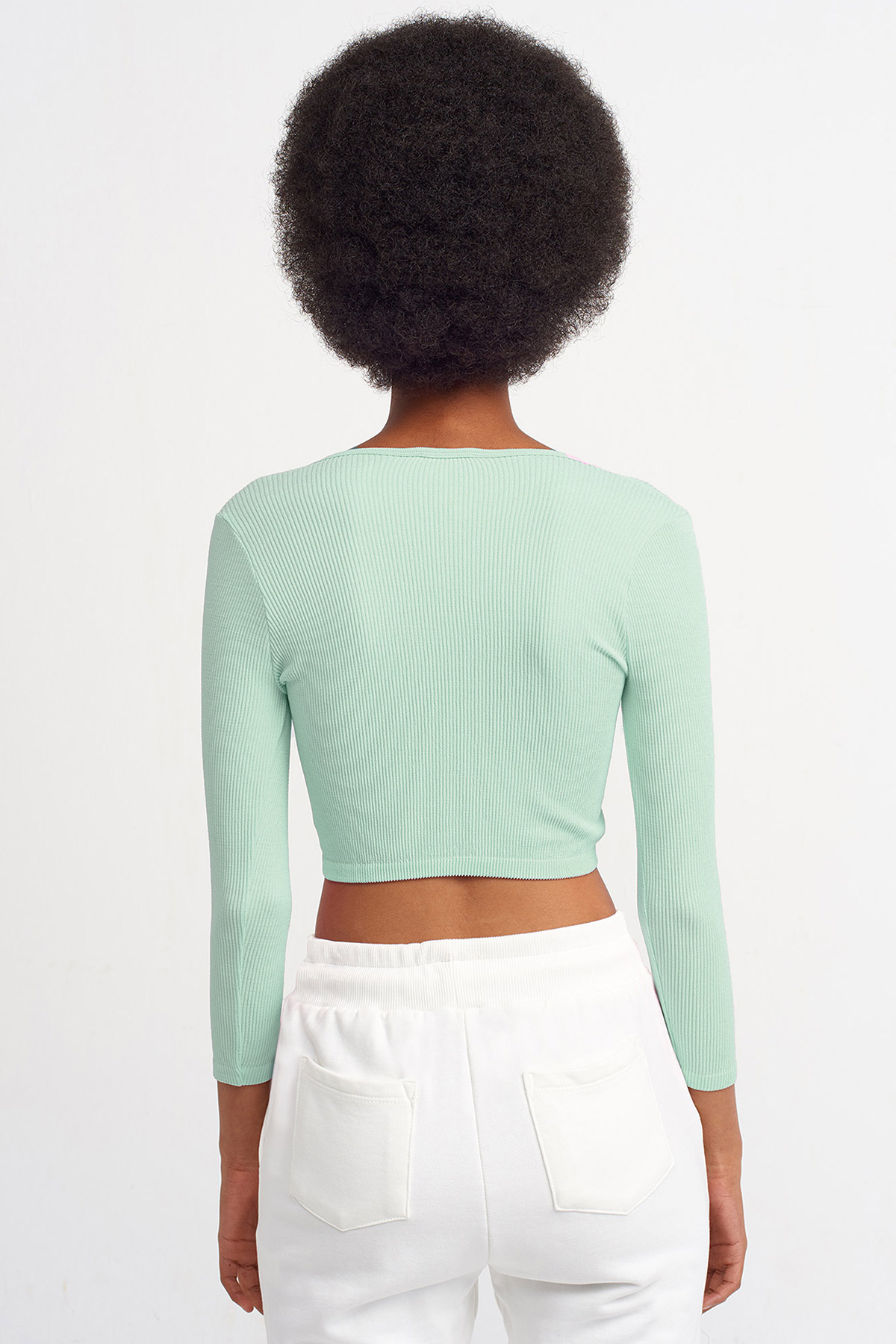 Havuz Yaka Crop Top | Açelya Okçu 