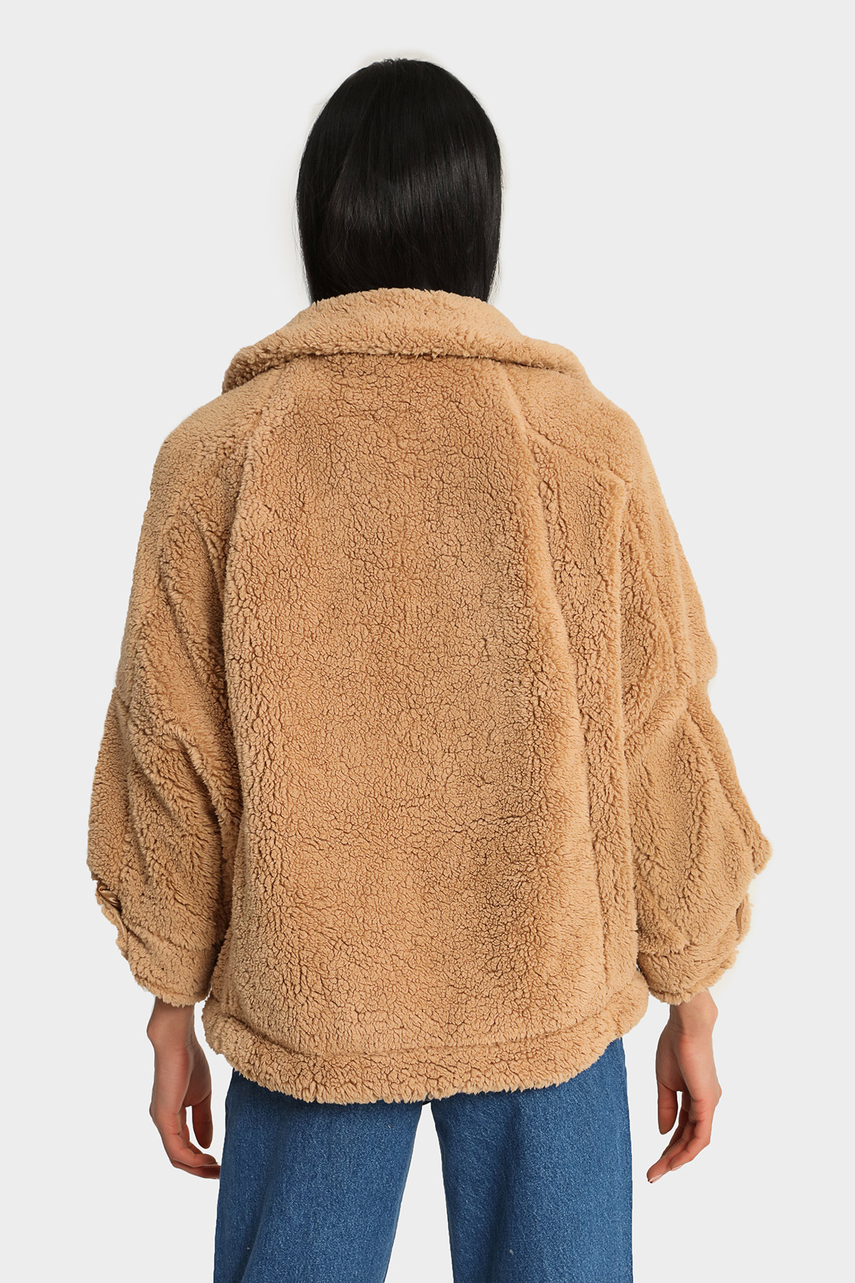 Oversize Peluş Mont | Açelya Okçu 