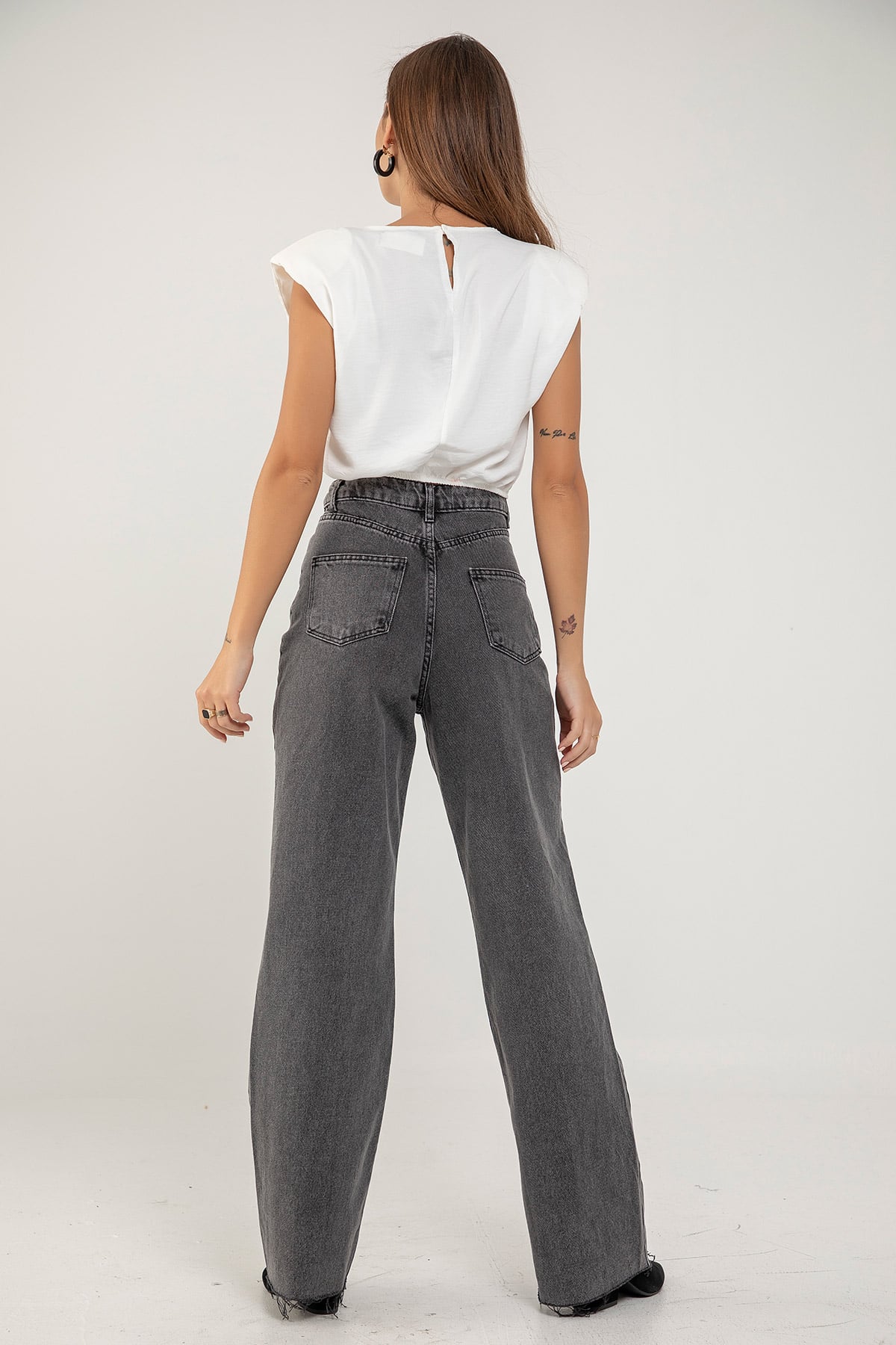 Vatkalı Saten Crop | Açelya Okçu 