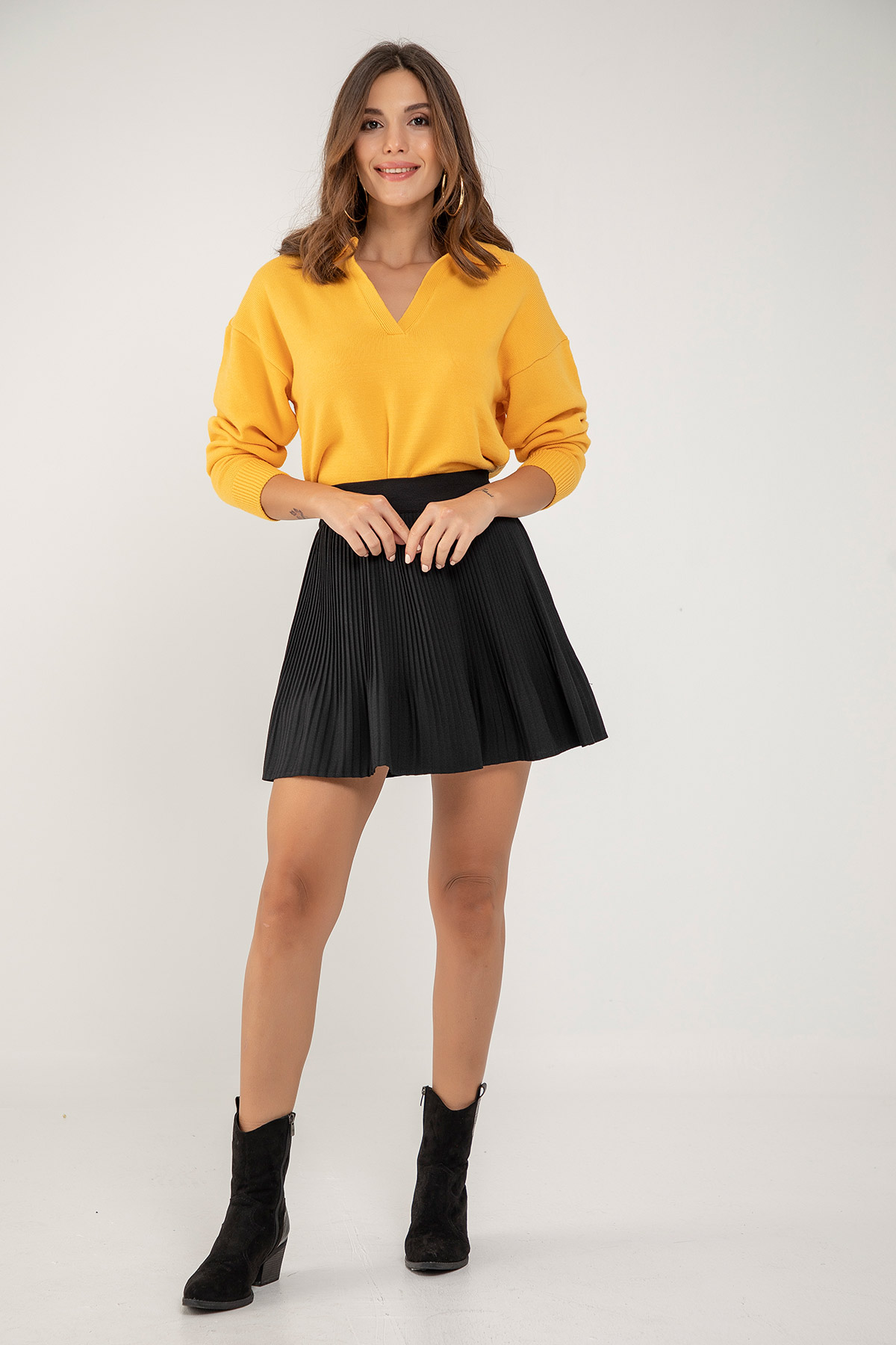 Piliseli Etek | Açelya Okçu 