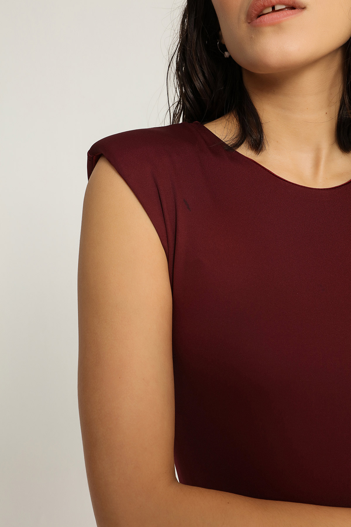Bisiklet Yaka Tactel Body Suit | Açelya Okçu 