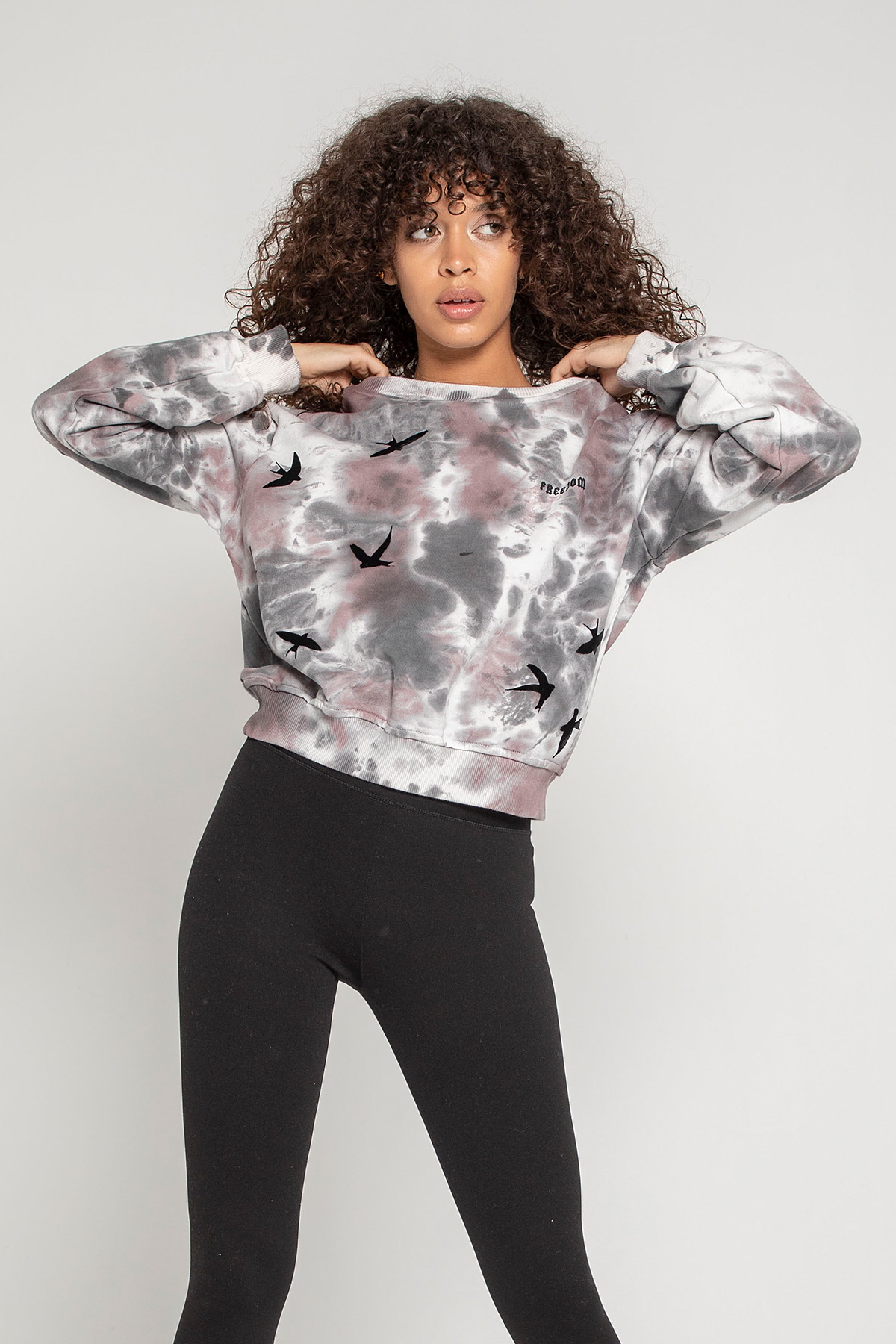 Baskılı Batik Sweat | Açelya Okçu 