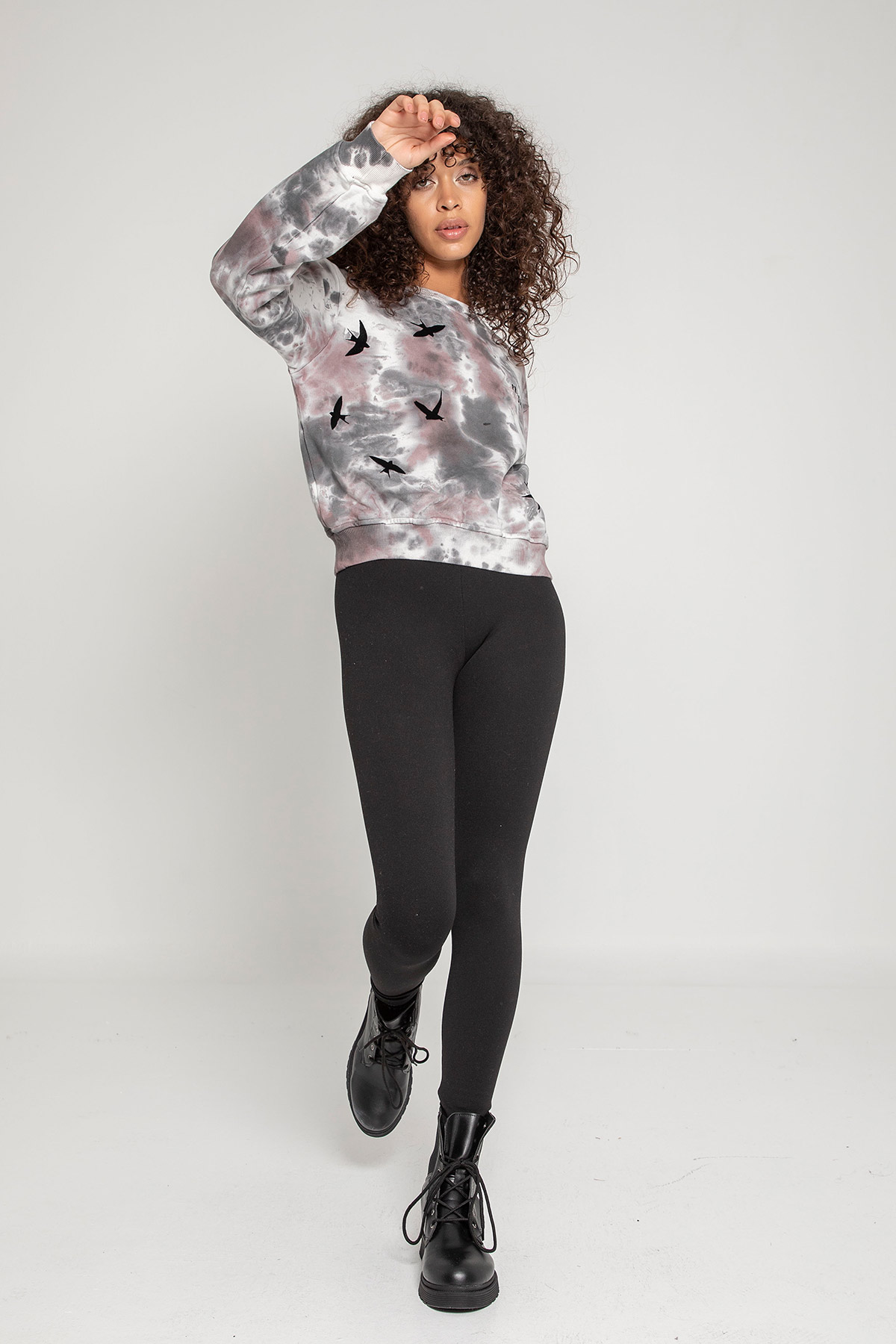 Baskılı Batik Sweat | Açelya Okçu 