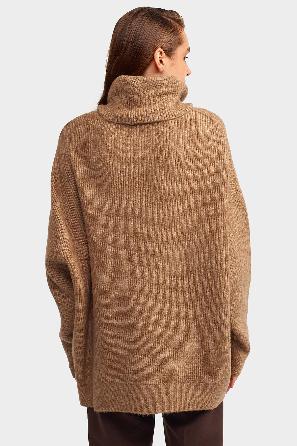 Balıkçı Yaka Oversize Kazak | Açelya Okçu 
