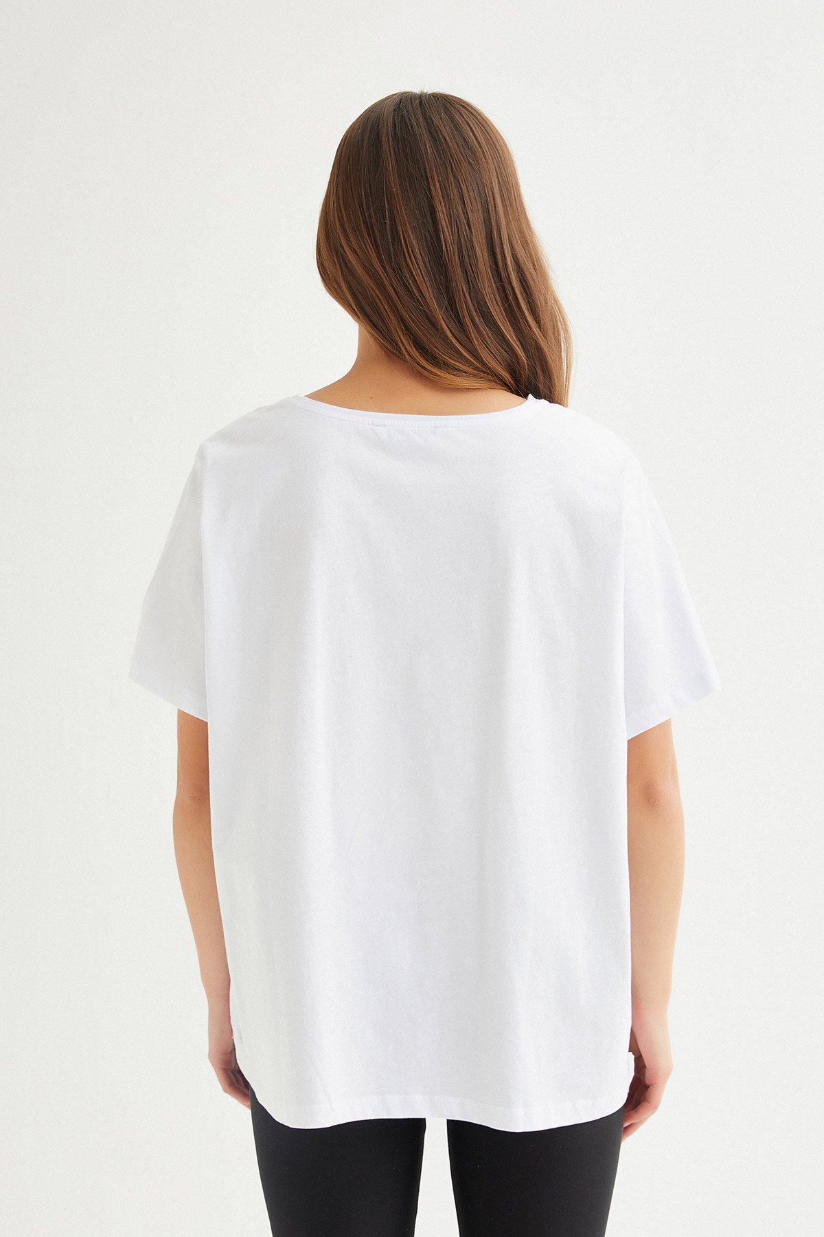 Oversize Sloganlı Tshirt | Açelya Okçu 
