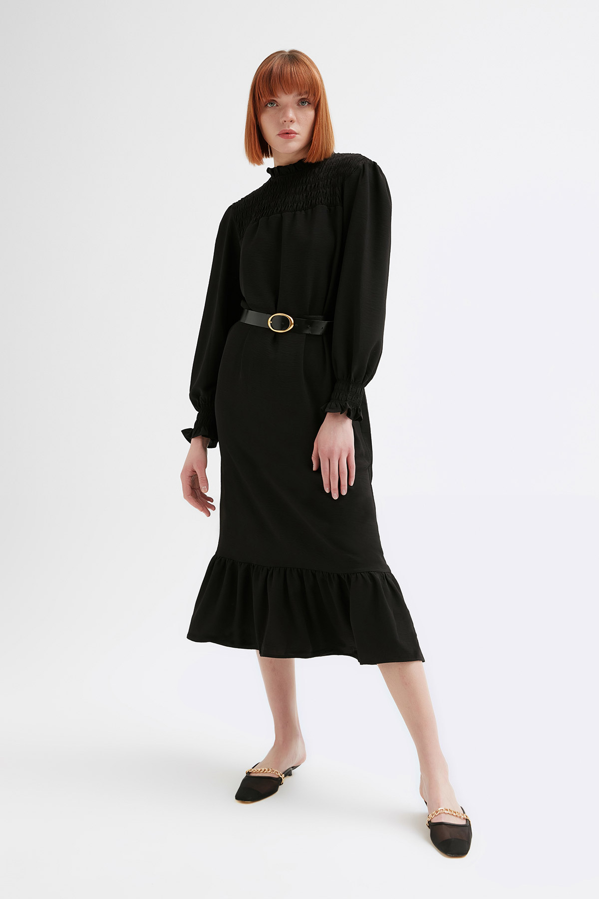 Gipeli Oversize Elbise | Açelya Okçu 
