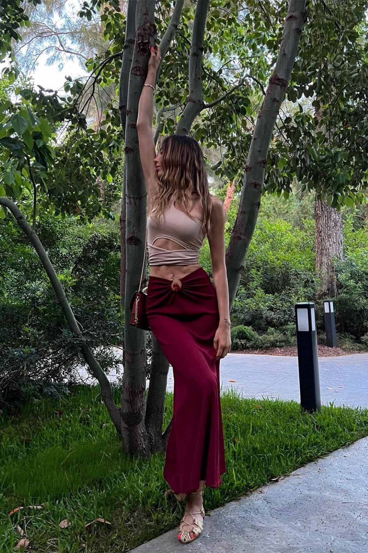 Tactel Bağlamalı Crop Bluz |  